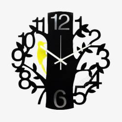挂表艺术时钟表创意树闹钟实物图高清图片