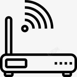 WiFi无线连接路由器图标高清图片