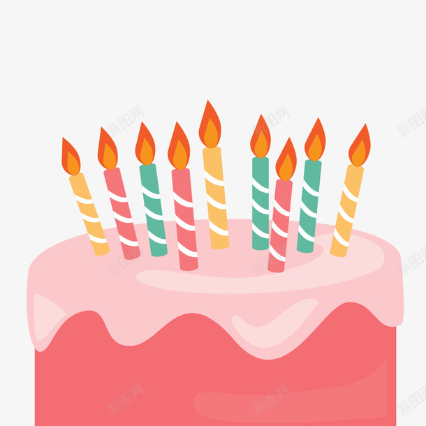 卡通生日蛋糕png免抠素材_新图网 https://ixintu.com 卡通 开心 甜品 生日快乐 祝你生日快乐 糕点 蛋糕 蜡烛 许愿 许愿墙 鼠