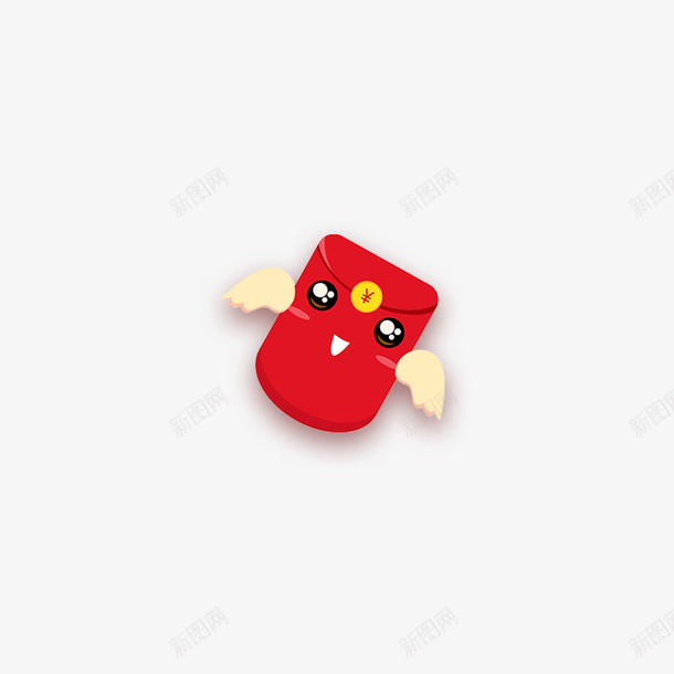 翅膀的红包psd免抠素材_新图网 https://ixintu.com 促销 天猫 扁平 淘宝 红包 翅膀 翅膀的红包