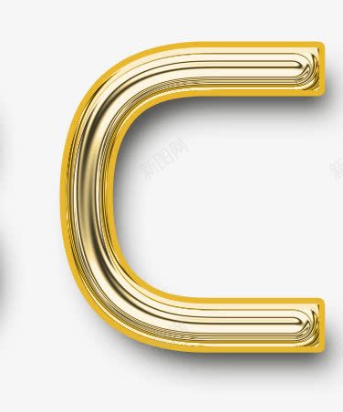 金属质感字母Cpng免抠素材_新图网 https://ixintu.com 创意字母 现代 金属质感字母数字