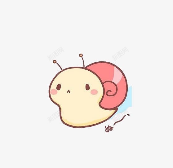 卡通蜗牛png免抠素材_新图网 https://ixintu.com 动物 卡通 可爱 蜗牛