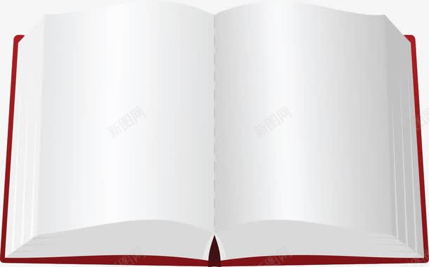 展开的红色书png免抠素材_新图网 https://ixintu.com 丰富知识 书 书模 卡通手绘 学习 学生上课 掌握 看书 知识 课本