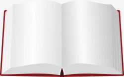 书模展开的红色书高清图片