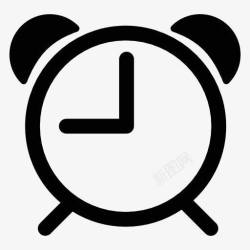 闹钟扁平风格造型图标图标