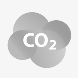 灰色二氧化碳气体元素素材