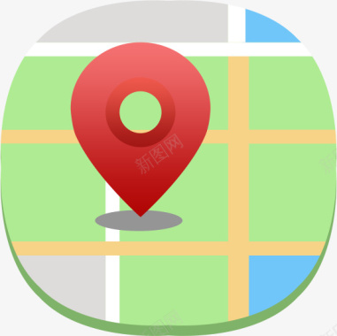 手机谷歌地图应用图标logo图标