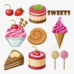 悬浮草莓棒棒糖卡通食品大全高清图片