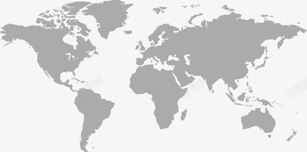 世界地图png免抠素材_新图网 https://ixintu.com 世界地图 世界地图轮廓 卡通 手绘 灰色