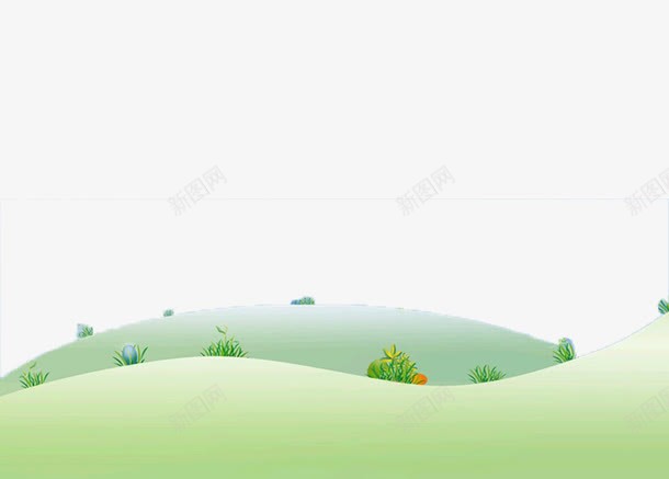 绿色小山坡png免抠素材_新图网 https://ixintu.com 卡通 土坡 山坡 漫画 绿色 绿色小山坡 草地 草坡 草坪 草堆