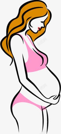 孕妇形象卡通孕妇高清图片