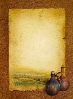 传统复古风葡萄酒水单背景高清图片