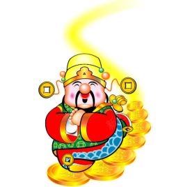 大年初五接财神驾到高清图片