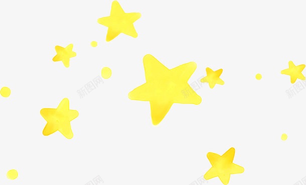 扁平风格黄色几何形状小星星png免抠素材_新图网 https://ixintu.com 几何 小星星 形状 扁平 风格 黄色