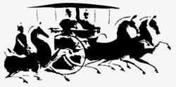 古代素描马车酒高清图片