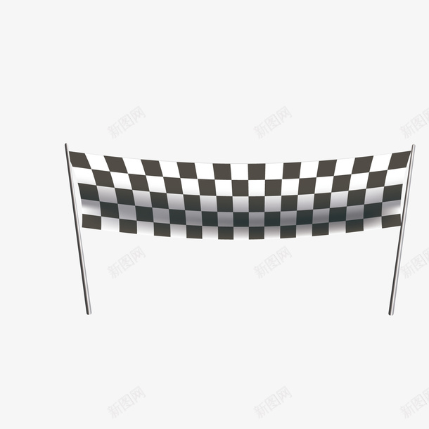 3D旗帜png免抠素材_新图网 https://ixintu.com PNG免抠图下载 比赛 终点 装饰 赛场 赛车