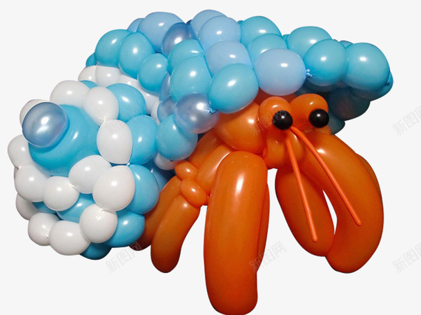 寄居蟹气球造型png免抠素材_新图网 https://ixintu.com 价格低廉 创意 可爱 商品 寄居蟹气球 气球造型 气球造型PNG 造型