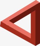 不规则图形png免抠素材_新图网 https://ixintu.com 不规则图形 红色 纪念碑谷风格 近似三角形