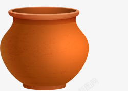 陶瓷瓦罐土黄色陶瓷瓦罐高清图片