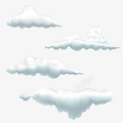 蓝天云海群山山形一样的白云高清图片