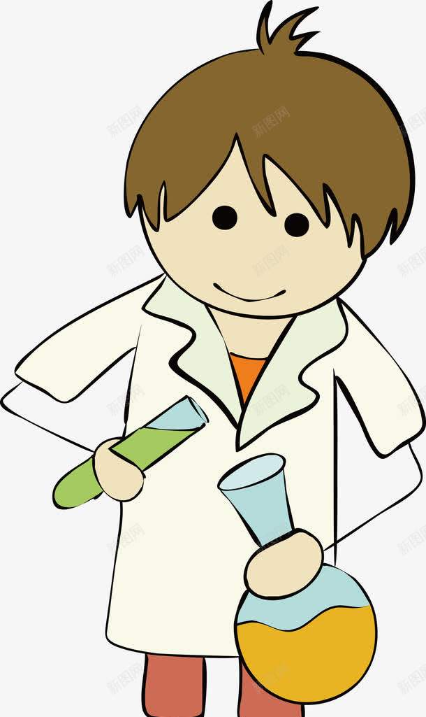 做化学实验的学生png免抠素材_新图网 https://ixintu.com 人物 化学课 学习 学生 实验 矢量学生免费图片下载 读书人 读书小人