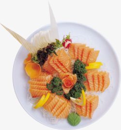 生鱼片寿司三文鱼拼盘高清图片