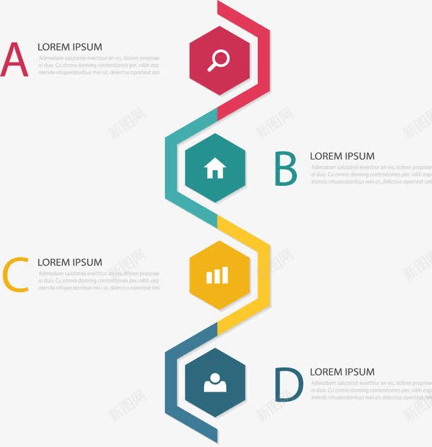 路线流程图矢量图eps免抠素材_新图网 https://ixintu.com 六边形 商务 步骤 流程图 矢量素材 矢量图