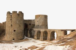 沙哈拉沙漠欧式建筑城堡高清图片