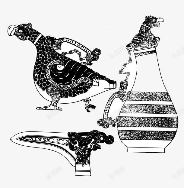 青铜壶psd免抠素材_新图网 https://ixintu.com 中国风花纹古典吉祥圆形复古线圆圈纹样 壶 纹样线条装饰花纹图腾传统底纹传统素材花边吉祥图案 青铜