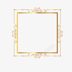 扁平化角标装饰卡通装饰欧式金色花纹角标矢量图高清图片