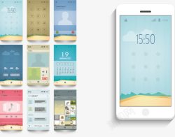 UI界面APP界面启动页手机APP界面矢量图高清图片