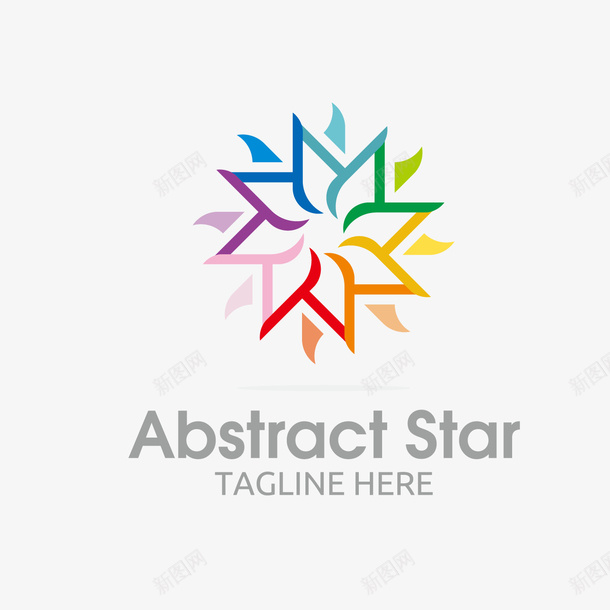 七彩太阳logo矢量图图标ai_新图网 https://ixintu.com 七彩 创意 太阳 彩色 精美logo 花朵 英文 设计感 矢量图