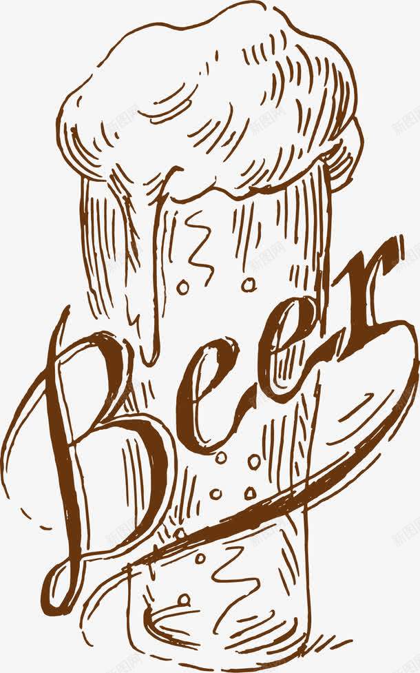 素描啤酒png免抠素材_新图网 https://ixintu.com 一杯啤酒 卡通啤酒杯 啤酒 啤酒节 啤酒花 手绘啤酒杯 水花 泡沫 素描