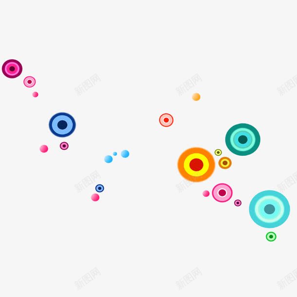活泼绚丽彩色圆点背景图png免抠素材_新图网 https://ixintu.com 多彩圆形 活泼可爱 绚丽圆点 绚丽彩色