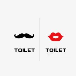 男女厕所标牌男女厕所简约特色挂牌高清图片