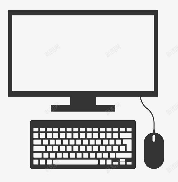 电脑键盘鼠标矢量图eps免抠素材_新图网 https://ixintu.com 电脑 苹果数据线 键盘 鼠标 矢量图