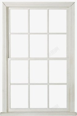 白色的欧美窗户素材