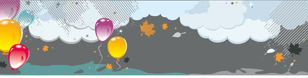 卡通剪影背景bannerjpg设计背景_新图网 https://ixintu.com banner 剪影 卡通 星星 气球 白云 背景