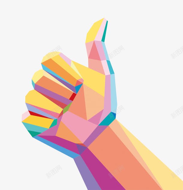 举大拇指的手png免抠素材_新图网 https://ixintu.com 举大拇指的手 厉害 大拇指 彩色的手 手