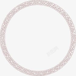 中式古典环形图案花纹素材