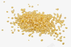 种子颗粒黄色颗粒状小米粒高清图片