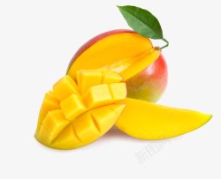 切开的果实新鲜水果芒果高清图片