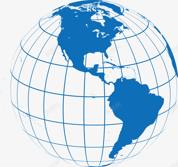 蓝色地球线条图png免抠素材_新图网 https://ixintu.com 卡通地球 地球 地球仪 地球图 手绘地球 点 点线地球 球 球体 矢量地球 线