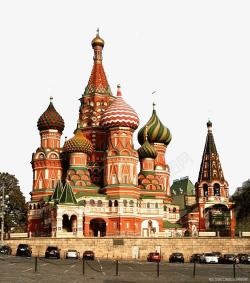 俄罗斯景区俄罗斯古建筑红场高清图片