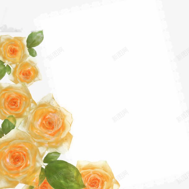 儿童画png免抠素材_新图网 https://ixintu.com 华丽相框 欧式相框 相框背景 花朵 鲜花