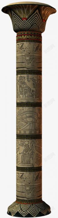 埃及古物柱子素材