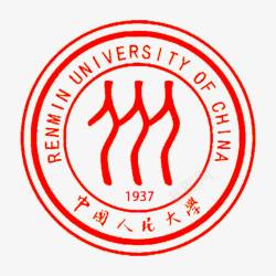 中国人民大学透明校徽素材