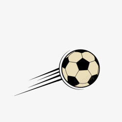 足球轨迹手绘一个飞跃的足球高清图片