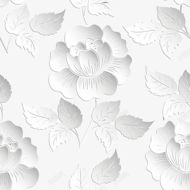 立体花朵浮雕装饰png免抠素材_新图网 https://ixintu.com 浮雕 立体 花朵 花纹 装饰图案