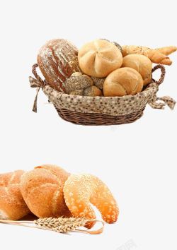法式乡村面包法式烘培面包高清图片